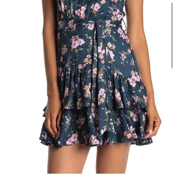 Rebecca Taylor Emilie Ruffled Silk Floral Dress - Picture 4 of 10